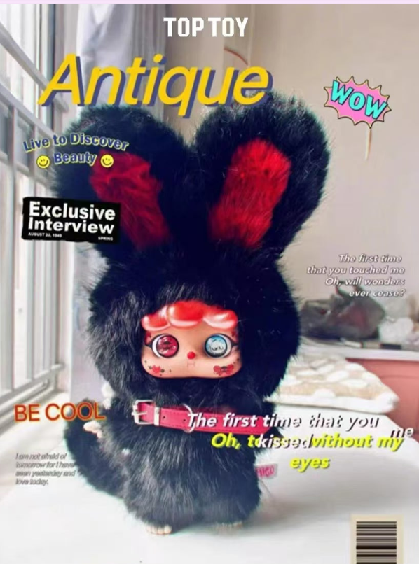 MIGO Twin Life Limited Edition 400% Plush Hanging Card Black Night White Day Series Blind Box